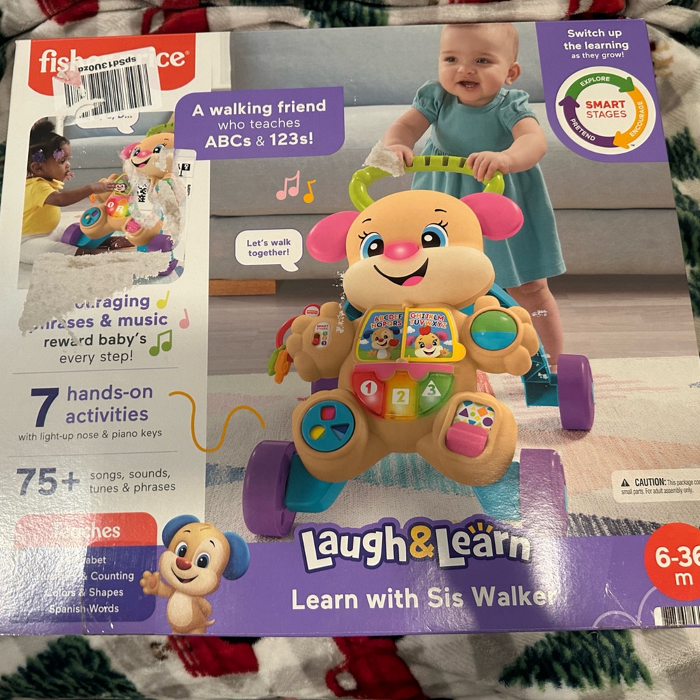 Fisher-Price Laugh & Learn Puppy Walker - Blue and Purple
